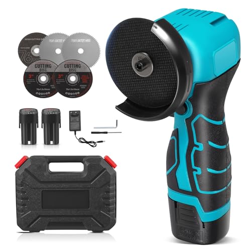 Mini Winkelschleifer,16.8V Akku Mini Flex mit 2x2000mAh Akkus,19800 U/min 5x76mm Schneidscheiben, Professional Mini Akku Winkelschleifer Set Geeignet zum Schneiden, Polieren und Schleifen Mini Winkelschleifer,16.8V Akku Mini Flex mit 2x2000mAh Akkus,19800 U/min 5x76mm Schneidscheiben, Professional Mini Akku Winkelschleifer Set Geeignet zum Schneiden, Polieren und Schleifen von Luqixcey