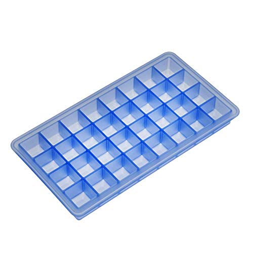 Lurch 10470 Eiswürfelbereiter Longdrink für 32 Eiswürfel (2 x 2 cm) aus 100% BPA-freiem Premium-Platin-Silikon, eisblau von Lurch AG (FO)