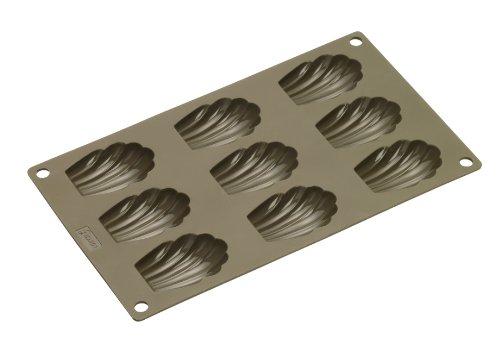 Lurch 85025 FlexiForm Madeleine 9-fach (6 x 4 cm) aus 100% BPA-freiem Platin Silikon, braun von Lurch AG (FO)
