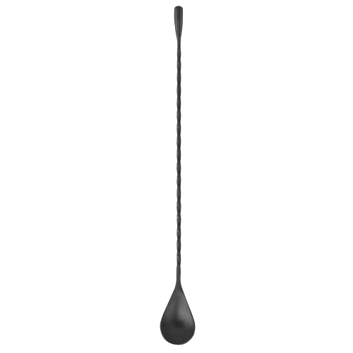 LURCH 240782 Barlöffel Drop für professionelles Rühren von Cocktails Edelstahl 29cm Smokey Grey von Lurch