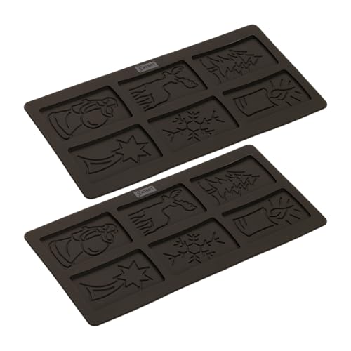 LURCH FlexiForm Spekulatius Backformen für Spekulatiuskekse 2er Set, Winter von Lurch