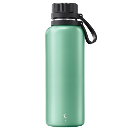 LURCH Isolierflasche Outdoor Edelstahl mit kratzfester Pulverbeschichtung 1l Dark Salvia von Lurch