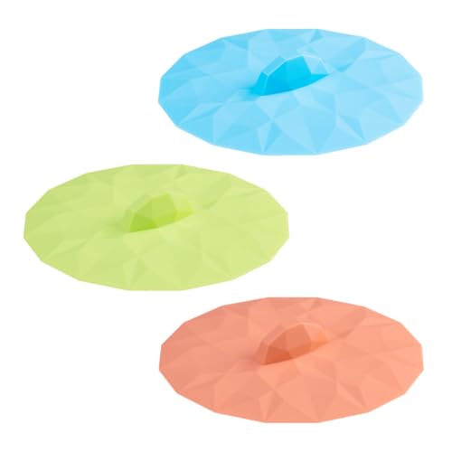 LURCH Mein Deckel Diamant 3er Set Jade, Amber und Aquamarine – 3 Silikondeckel für Gläser, BPA-frei, spülmaschinengeeignet, wiederverwendbar, Silikon LURCH Mein Deckel Diamant 3er Set Jade, Amber und Aquamarine – 3 Silikondeckel für Gläser, BPA-frei, spülmaschinengeeignet, wiederverwendbar, Silikon von Lurch