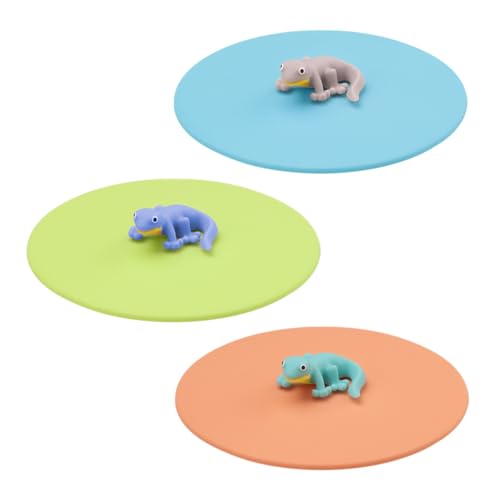 LURCH Mein Deckel Lucky Lurch 3er Set Greyce, Minty und Violet – 3 Silikondeckel für Gläser, BPA-frei, spülmaschinengeeignet, wiederverwendbar, Silikon LURCH Mein Deckel Lucky Lurch 3er Set Greyce, Minty und Violet – 3 Silikondeckel für Gläser, BPA-frei, spülmaschinengeeignet, wiederverwendbar, Silikon von Lurch