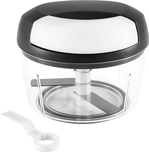 Lurch 10288 Chopper mit Zugseil / Multi-Zerkleinerer zum Schneiden oder Zerkleinern von Obst, Gemüse, Nüssen, Kräuter uvm. aus Kunststoff, Weiß,schwarz,transparent Lurch 10288 Chopper mit Zugseil / Multi-Zerkleinerer zum Schneiden oder Zerkleinern von Obst, Gemüse, Nüssen, Kräuter uvm. aus Kunststoff, Weiß,schwarz,transparent von Lurch