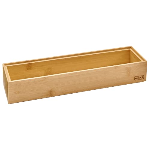 Lurch 10774 Organizer-System Box Einsatz für Schubladen und Aufbewahrungsbox Bambus 7x28cm von Lurch