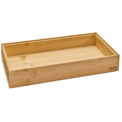 Lurch 10779 Organizer-System Box Einsatz für Schubladen und Aufbewahrungsbox Bambus 14x28cm von Lurch