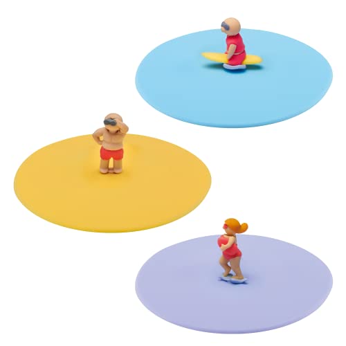 Lurch 210305 Mein Deckel Strandwache 3er Set Glasabdeckungen aus Premium-Platin-Silikon Ø10,5cm, Mittel, Bunt Lurch 210305 Mein Deckel Strandwache 3er Set Glasabdeckungen aus Premium-Platin-Silikon Ø10,5cm, Mittel, Bunt von Lurch