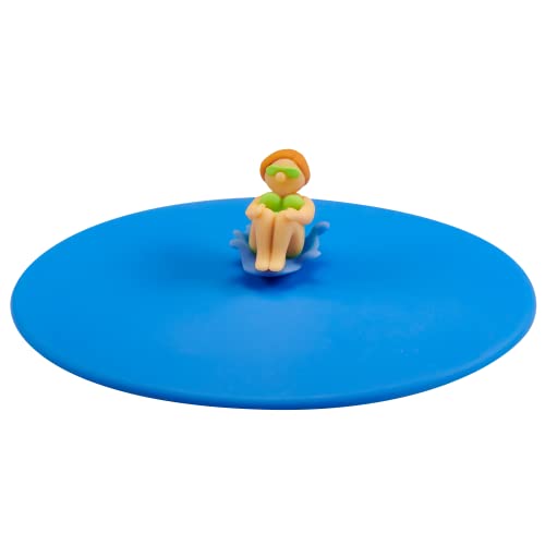 Lurch 210893 Mein Deckel Splash Girls Rita Rutsche Glasabdeckung aus Premium-Platin-Silikon Ø10,5cm, Blau Lurch 210893 Mein Deckel Splash Girls Rita Rutsche Glasabdeckung aus Premium-Platin-Silikon Ø10,5cm, Blau von Lurch