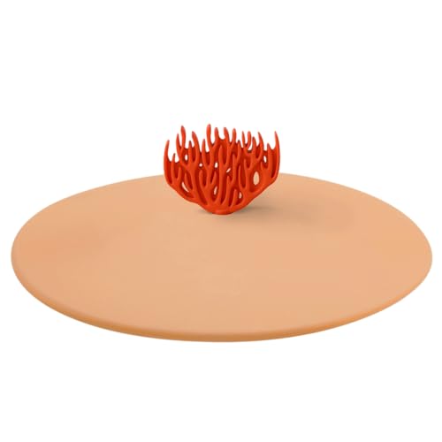 Lurch 211811 Glasabdeckung, Silikon, Orange von Lurch