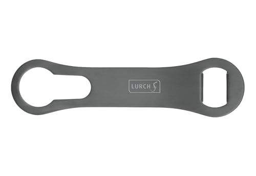 Lurch 240785 Speed Opener, Flaschenöffner, Kapselheber Edelstahl smokey grey von Lurch