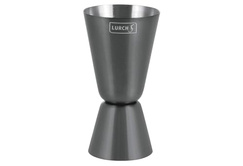 Lurch 240787 Jigger 2cl und 4cl Barmaß zum genauen Abmessen von Spirituosen und Säften, Smokey Grey von Lurch