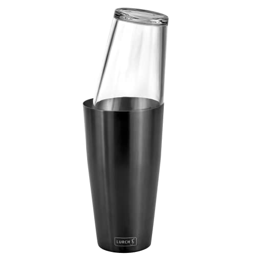 Lurch 240793 Boston Shaker mit Glas zum Mixen und schnellen Runterkühlen von Cocktailzutaten von Lurch