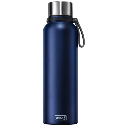 Lurch 240819 Isolier-Flasche One-Click Sport 0,75l denim blue, Edelstahl von Lurch