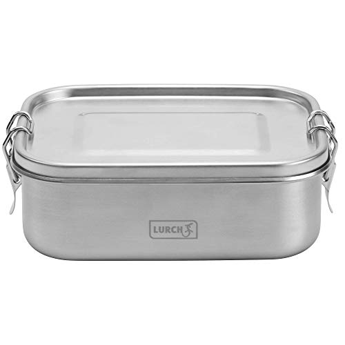 Lurch 240880 Lunchbox Snap aus Edelstahl 100% auslaufsicher 800ml von Lurch