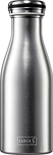 Lurch 240912 Isolierflasche/Thermoflasche für heiße und kalte Getränke aus doppelwandigem, gesandstrahltem Edelstahl 0,3l, Silber Lurch 240912 Isolierflasche/Thermoflasche für heiße und kalte Getränke aus doppelwandigem, gesandstrahltem Edelstahl 0,3l, Silber von Lurch