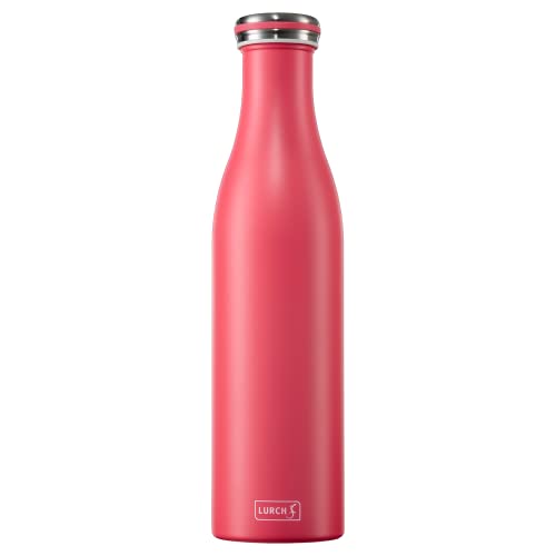 Lurch 240968 Isolierflasche/Thermoflasche für heiße und kalte Getränke aus Doppelwandigem Edelstahl 0,75l, pink Lurch 240968 Isolierflasche/Thermoflasche für heiße und kalte Getränke aus Doppelwandigem Edelstahl 0,75l, pink von Lurch