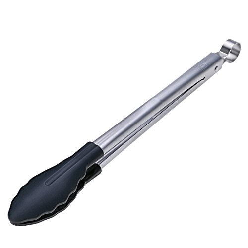 Lurch 33416 All-in-One Zange / Küchenzange mit Antihaft-Enden (Nylon) aus Edelstahl, universell einsetzbar, 30,5 cm von Lurch