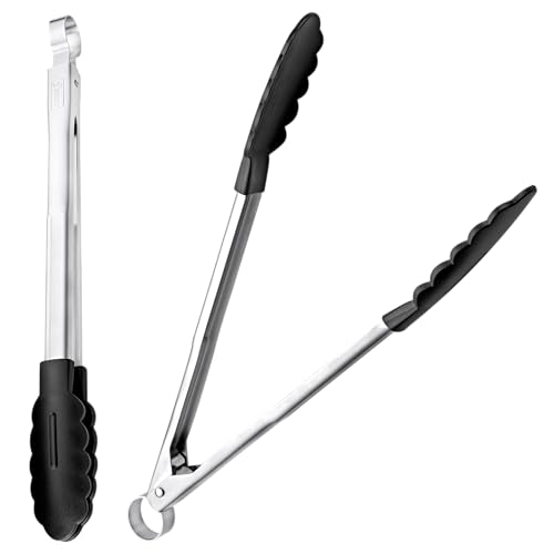 Lurch 533429 All-In-One Zange/Küchenzange mit Antihaft Enden aus Edelstahl und hitzebeständigem Nylon, 30,5cm 2er Set, Silber Lurch 533429 All-In-One Zange/Küchenzange mit Antihaft Enden aus Edelstahl und hitzebeständigem Nylon, 30,5cm 2er Set, Silber von Lurch