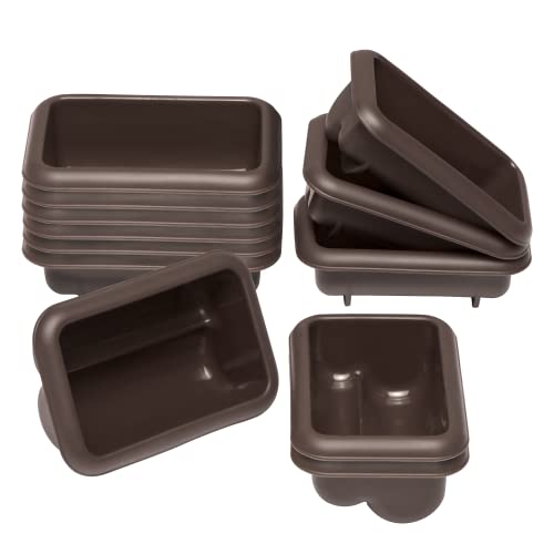 Lurch 585077 FlexiForm Mini Stollen 12er Set/Backförmchen für 12 kleine Stollen (9.1 x 5.6 x 3.9 cm) aus 100% BPA-freiem Platin Silikon von Lurch
