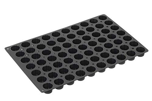 Lurch 67106 FlexiGastro Backform aus 100% BPA-freiem Platin Silikon 70er Minimuffin, schwarz, 60 x 40 cm, Gastronomie von Lurch