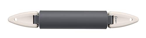 Lurch 70255 Silikon-Teigrolle mit Klappgriffen, Grau, 6.5 x 45 x 6.5 cm von Lurch