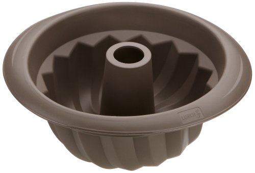 Lurch 85002 FlexiForm Gugelhupf / Kuchenbackform aus 100% BPA-freiem Platin Silikon, Ø 22 x 10 cm, braun von Lurch