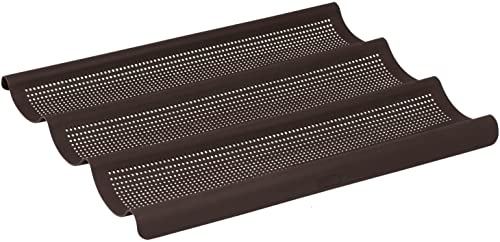 Lurch 85085 FlexiForm Baguette 3fach / Brotbackform für 3 Baguettes (36 cm) aus 100 % BPA-freiem Platin Silikon, braun, 26 x 28 x 4 cm Lurch 85085 FlexiForm Baguette 3fach / Brotbackform für 3 Baguettes (36 cm) aus 100 % BPA-freiem Platin Silikon, braun, 26 x 28 x 4 cm von Lurch