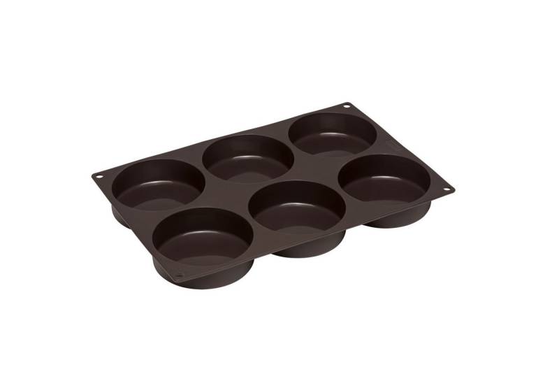 Lurch Backform Burger Buns Flexiform Size M Ø 8,5cm 6-fach braun von Lurch