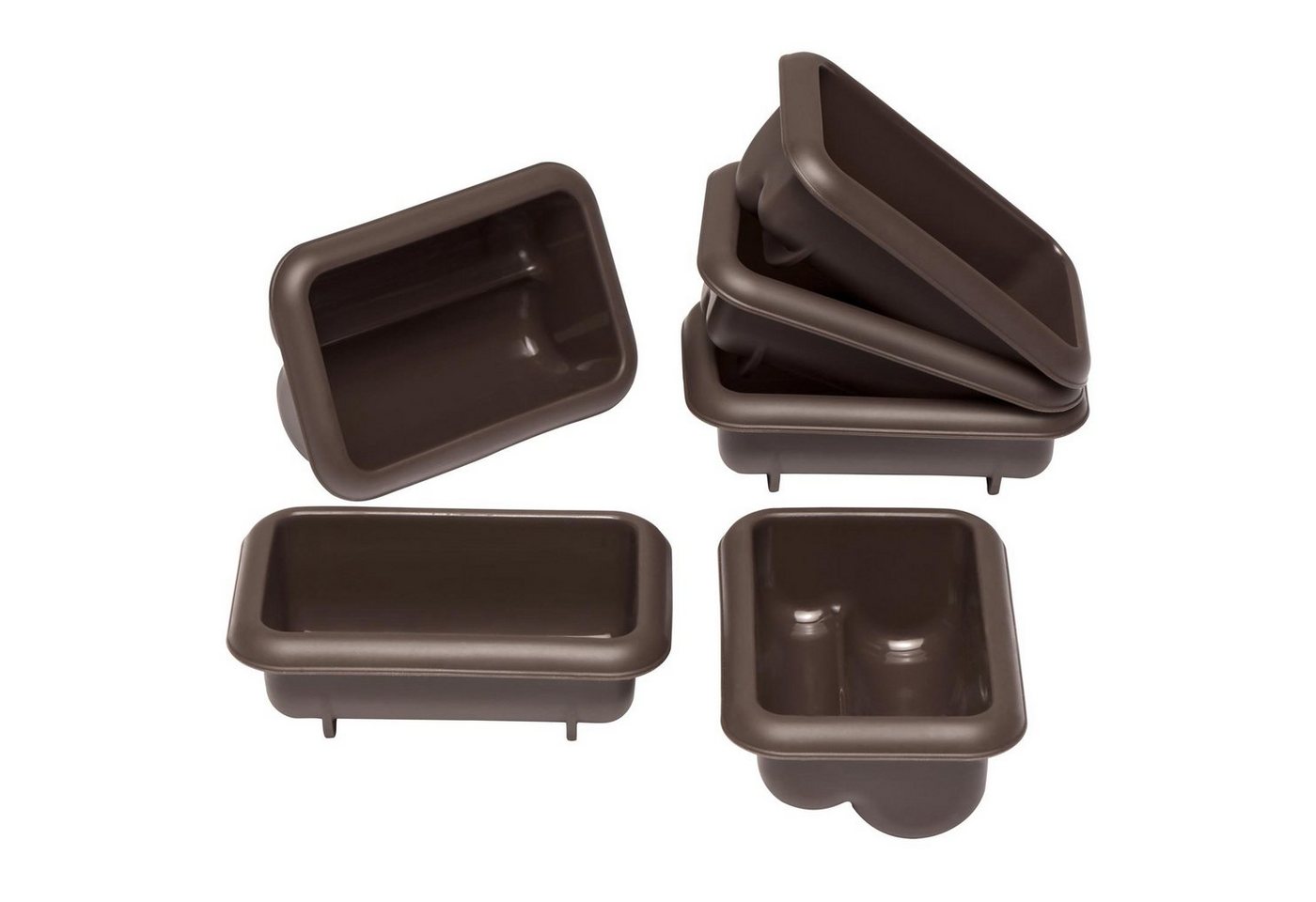 Lurch Backform Mini Stollen FlexiForm braun Silikon 6er Set von Lurch