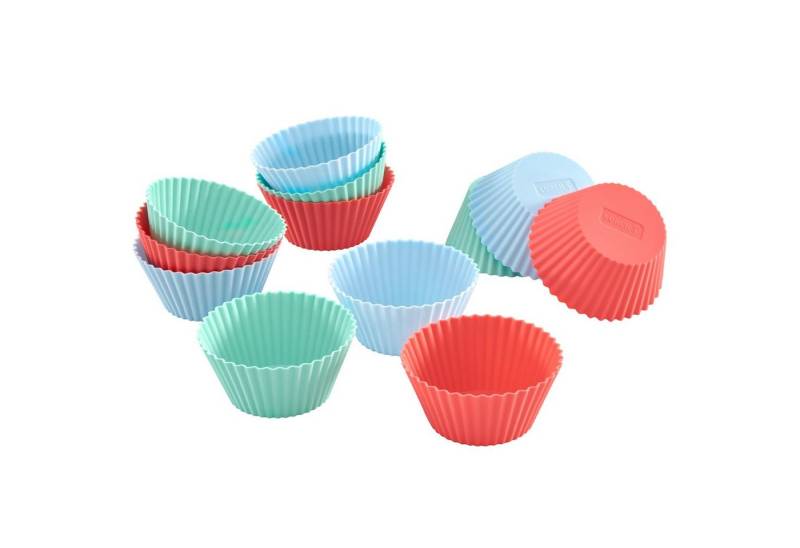 Lurch Backform Muffinförmchen Silikon 12er Set Pastelfarben Mix von Lurch