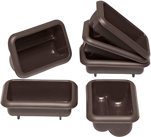 Lurch 85077 FlexiForm Mini Stollen 6er Set / Backförmchen für 6 kleine Stollen ( 9.1 x 5.6 x 3.9 cm) aus 100% BPA-freiem Platin Silikon von Lurch