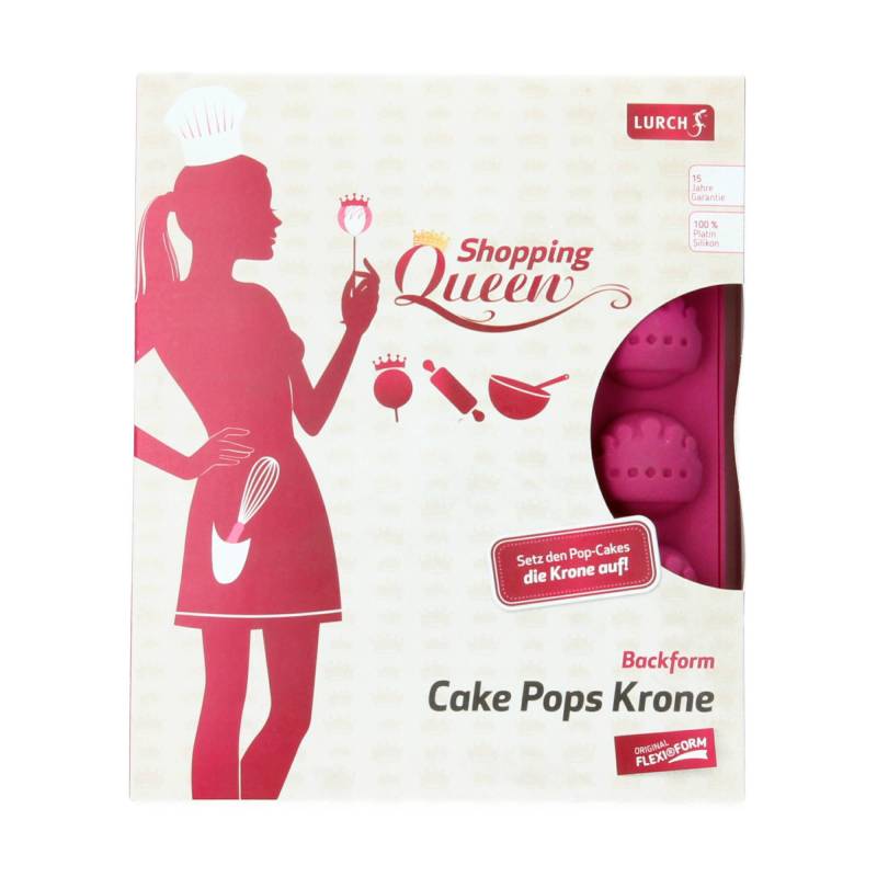 Lurch FlexiForm Shopping Queen Cake Pops Krone pink von LURCH AG