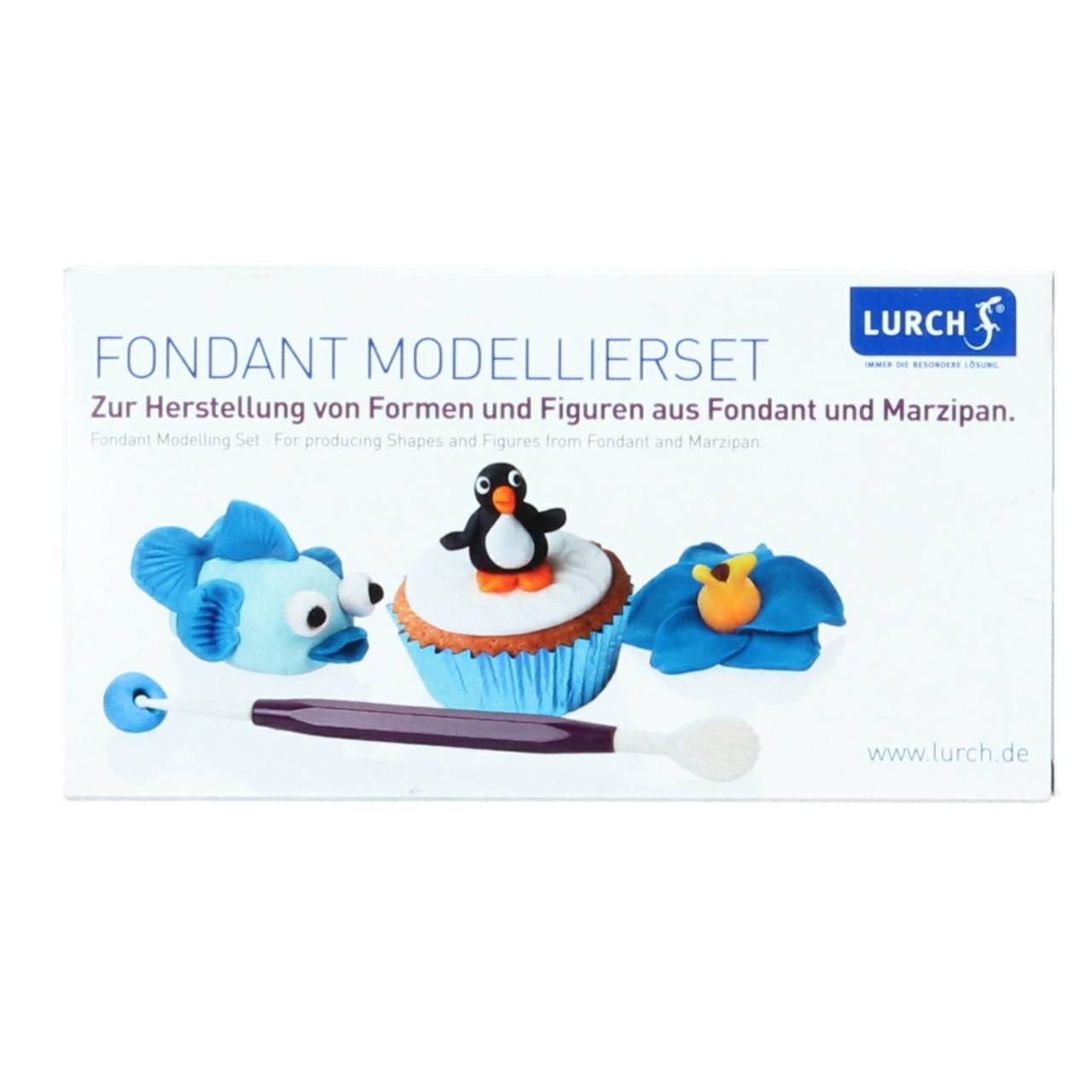 Lurch Modellierset Fondant Marzipan 8tllg. lila von Lurch