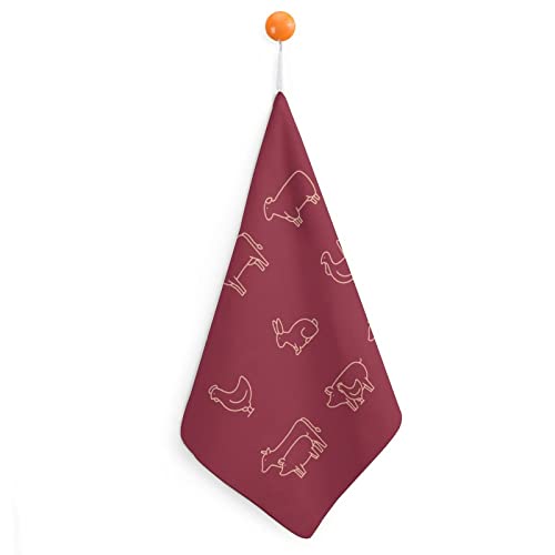 Handtuch Schwein Kuh Lanyard Design Handtücher Geschirrtuch Für Zuhause Küche Badezimmer von Lurnise