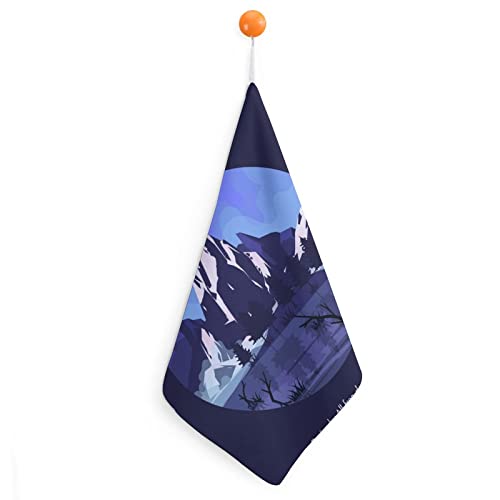 Lurnise Handtuch Berge, Seen Und Bäume Handtücher Geschirrtuch Lanyard Design Für Badezimmer Küche Sport von Lurnise