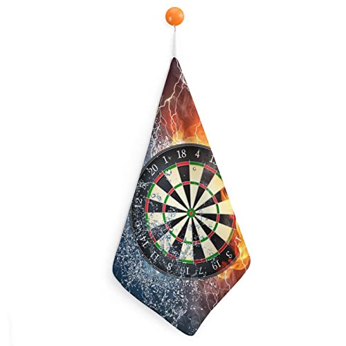 Lurnise Handtuch Darts Feuer Handtücher Geschirrtuch Lanyard Design Für Badezimmer Küche Sport von Lurnise