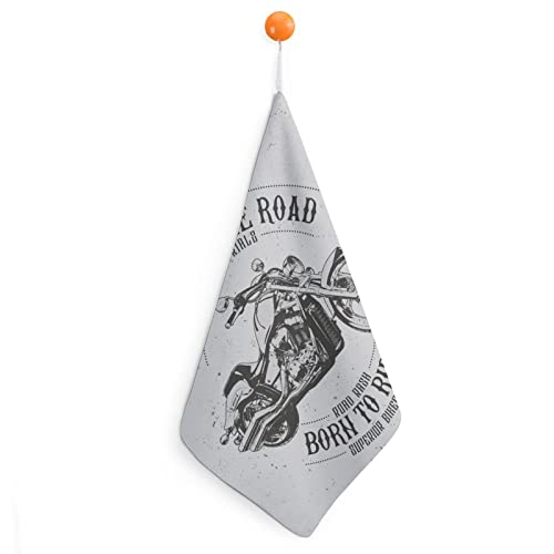 Lurnise Handtuch Retro-Motorrad Handtücher Geschirrtuch Lanyard Design Für Badezimmer Küche Sport von Lurnise