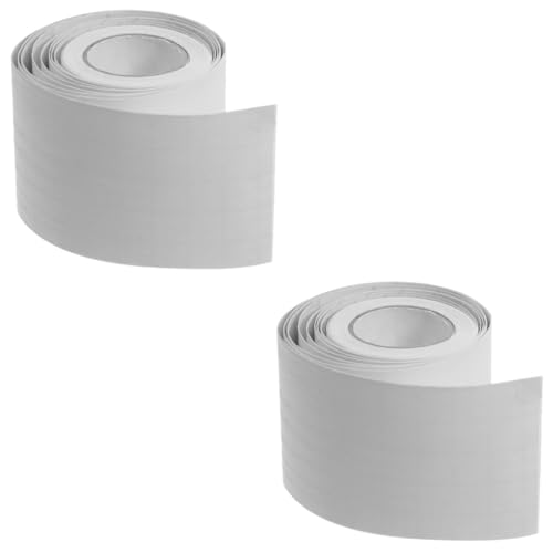 2 Sätze Selbstklebendes Fußleistenprofil Holzoptik Flexible Wandverkleidung Für Schlafzimmer Wohnzimmer Und Einfache Installation 2 Rollen * 2 von Lurrose