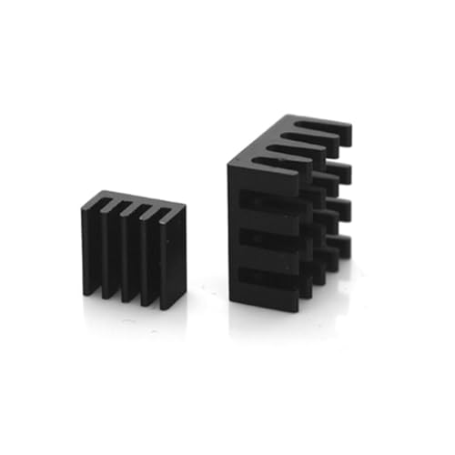 2 Stück Kühlkörper Heizkörper Aus Aluminium Kühlblock Für Himbeere Schwarz von Lurrose