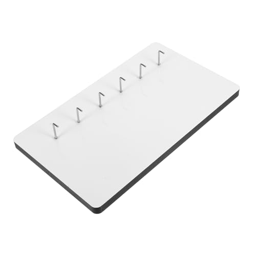 Lurrose 1 Satz Dickes Sublimationsbildbrett mit Löchern DIY Hängendes Ornament für Schlüssel und Kleidung für Heim Büro und Geschäftsdécor von Lurrose