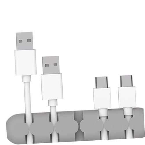 Lurrose 1 Satz Kabelmanagement Silikon Kabel Organizer Mit Fächern Selbstklebend Für Schreibtisch Für Zuhause Und Büro 2 Stück von Lurrose