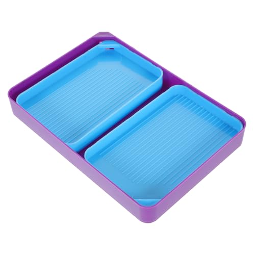 Lurrose 1 Satz Tablett für Perlenbretter Storage Boxes aufbwahrungs-Box bielder ablageboxen caakg Kunst Container schmuck Werkzeug Diamant-Zeichentablett Perlenmischschalen Plastik Blue Lurrose 1 Satz Tablett für Perlenbretter Storage Boxes aufbwahrungs-Box bielder ablageboxen caakg Kunst Container schmuck Werkzeug Diamant-Zeichentablett Perlenmischschalen Plastik Blue von Lurrose