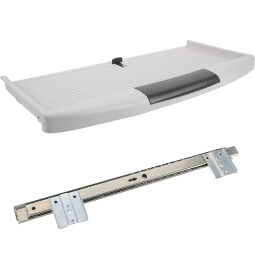 Lurrose 1 Satz Tastaturablage-Set Schieberegler Schreibtisch Computertisch groß Klaviatur gleiten Ergonomisch Tastaturhalter Tischtastaturablage herausschieben Abs von Lurrose