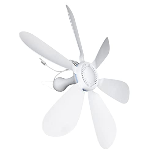 Lurrose 1 Satz USB Powered Camping Deckenventilator Tragbarer Hängeventilator für Zelt und Schlafzimmer mit USB Stromversorgung und Verlängerungskabel von Lurrose