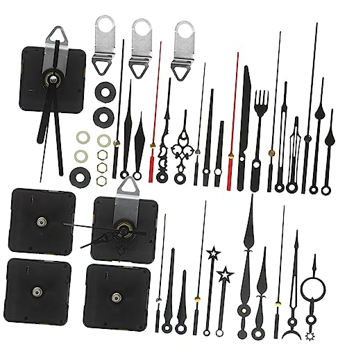 Lurrose 1 Satz Uhrenzubehör-Set DIY-Uhr Bausatz Uhrwerk Teile des Uhrwerks Bewegungsmechanismus Uhr Ersatzteile Reparaturteile für Uhrwerke DIY -Uhrenmechanismus Plastik von Lurrose