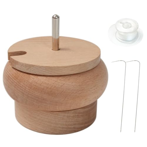 Lurrose 1 Set Manuelle Perlenschale Perlenzubehör Kunstknoten Tonperlen Armbandherstellungsset Perlentablett Werkzeug Spinner Perlenmaschine Perlenfaden Perlen Für Die von Lurrose