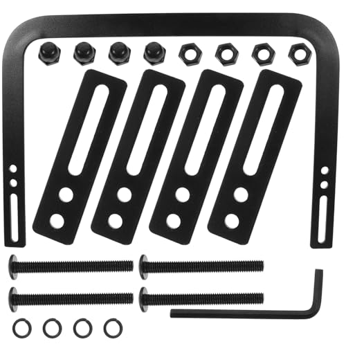 Lurrose 1 Set Matratzenhalter Matratzengleitstopper Bettrahmen Matratzenstopper Halter Befestigung Matratzenstopper Für Bettrahmen Matratze Nicht Leistenstopper Stabilisator Eisen Schwarz von Lurrose