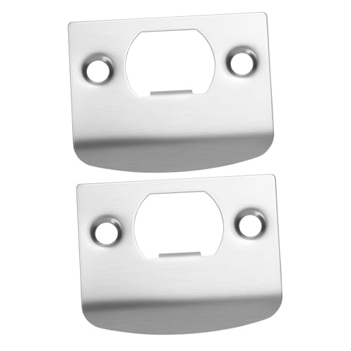 Lurrose 10 Stck. Türloch Abdeckplatte Deadbolt Schloss Reparaturset Türsicherung Schutzplatte Einfache Montage Langlebig und Kompakt für Eingangstüren von Lurrose