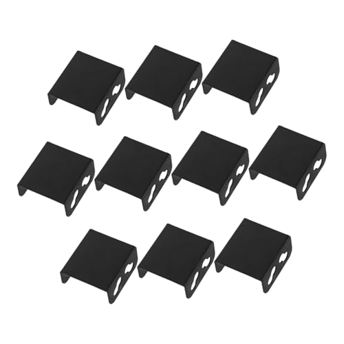 Lurrose 10 Stück Dual Lüfter Radiator Halterung aus Leiser Kühlungs Befestigungsbügel mit Fach Verbindungsclips Einfache Montage Kompatibel mit Pc Gehäusen für und CPU Kühlung von Lurrose